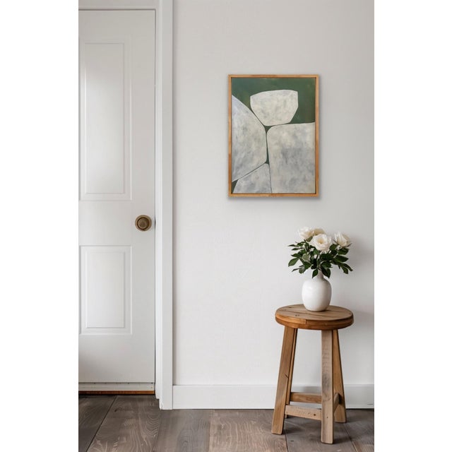Original minimalist abstract painting on French hand crafted cotton paper. Unframed The painting will be shipped rolled...