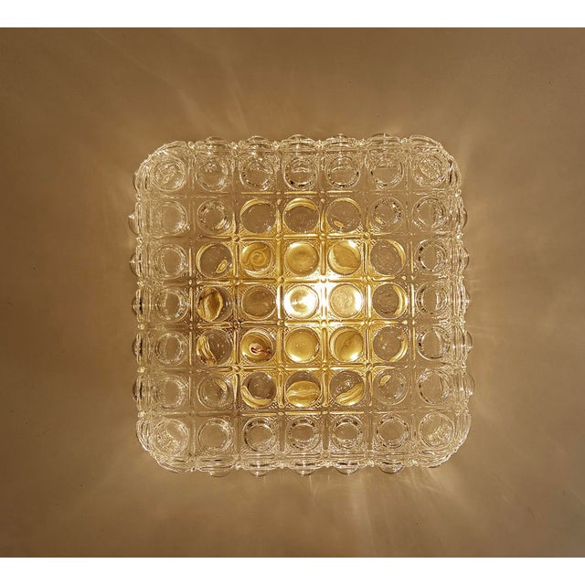 Gold Large Vintage Bubble Glass Wall Light from Erco, 1970s For Sale - Image 8 of 14