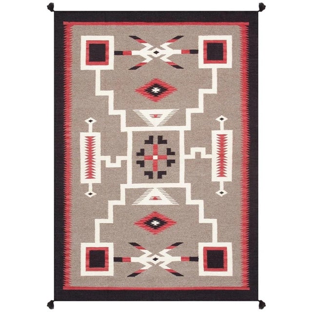 Tuscany Wool Mocha Area Rug, 4'10'' X 7' 0'' For Sale In New York - Image 6 of 6
