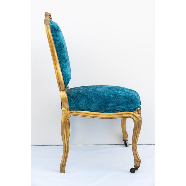Giltwood Parlor Chairs, France, 1850s, Set of 2 For Sale - Image 3 of 11