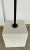 Original Retail $2697, stylish Arteriors Modern White Marble and Bronze Finished Nuri Floor Lamp, pivoting head, showroom...