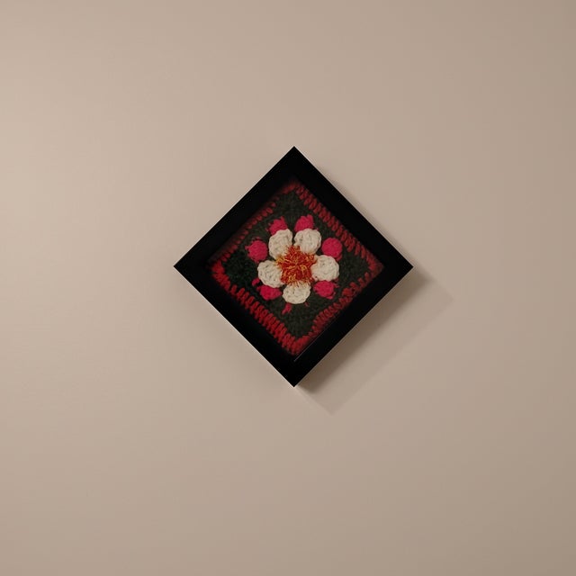 2020s Arkansas Apple Blossom State Flower Fiber Art For Sale - Image 5 of 8