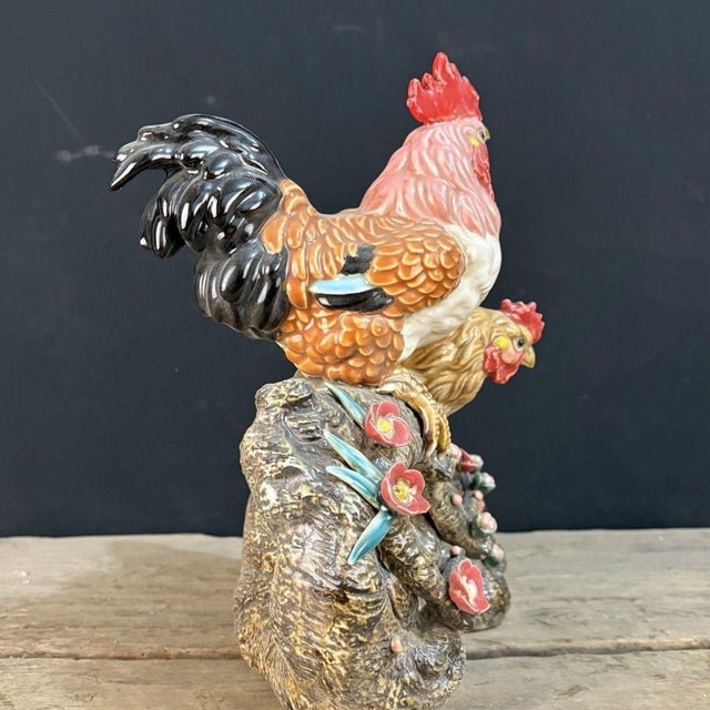 Add a vibrant touch of traditional Chinese artistry and good fortune to your space with this charming vintage Shiwan...