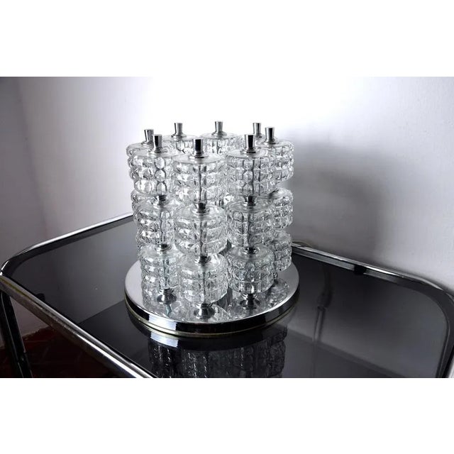 Silver Italian Spiral Lamp by Gaetano Sciolari, 1970s For Sale - Image 8 of 8