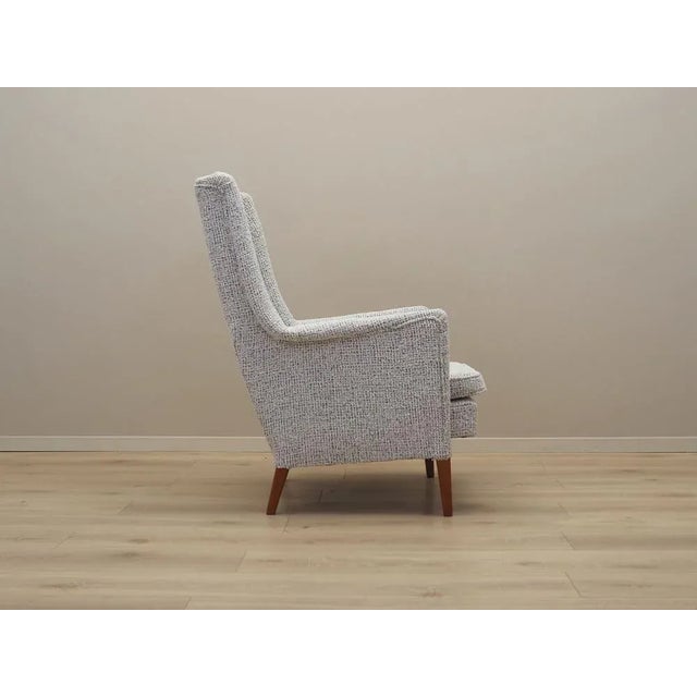 Black Vintage Danish Armchair, 1960s For Sale - Image 8 of 13