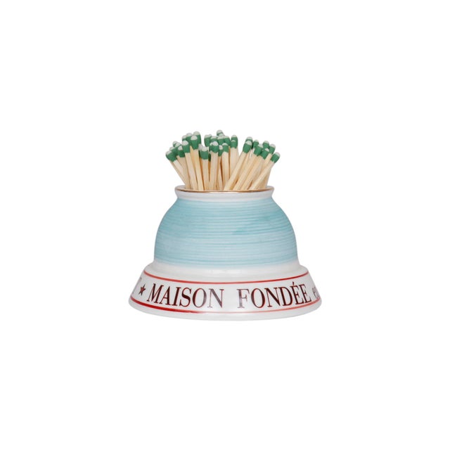 French French Café Ceramic Match Striker For Sale - Image 3 of 5