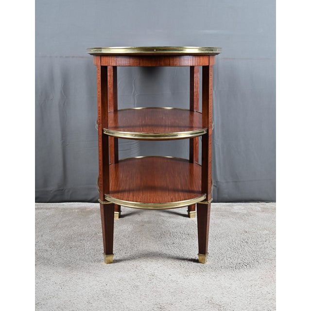 Three-Tier Serving Cart in Mahogany, 1890s For Sale - Image 10 of 14
