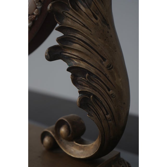 Brass 1990s Maitland Smith Seashell & Metal Vanity Mantel Mirror For Sale - Image 8 of 11
