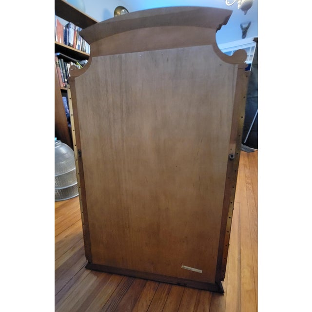 1990s Lineage by Drexel Trifold Cherry Dresser Mirror For Sale - Image 10 of 11