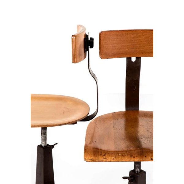 Singer Machinist Work Chairs, Set of 2 For Sale - Image 9 of 18