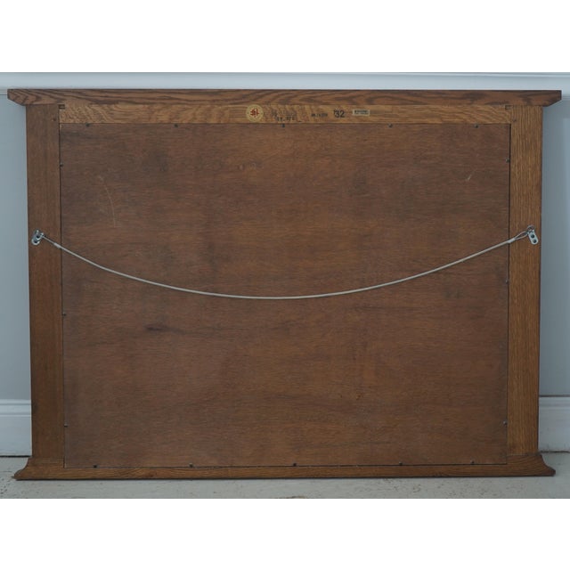 Brown Stickley Harvey Ellis Inlaid Mission Oak Dresser Mirror For Sale - Image 8 of 9