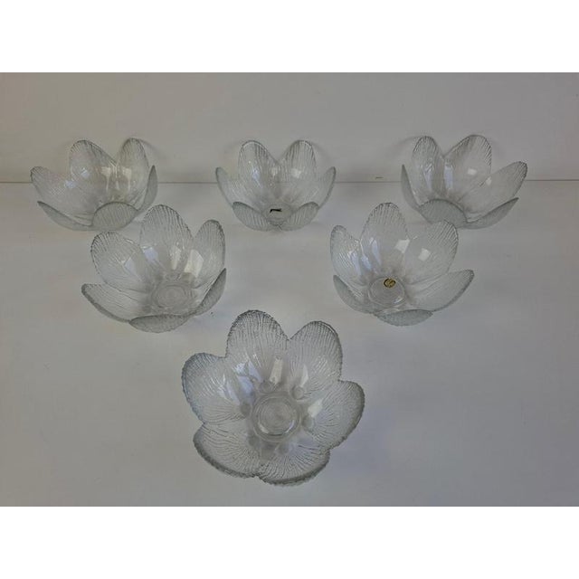 Bohemia Glass Flower Dessert Bowls, Former Czechoslovakia, 1960, Set of 6 For Sale - Image 15 of 18