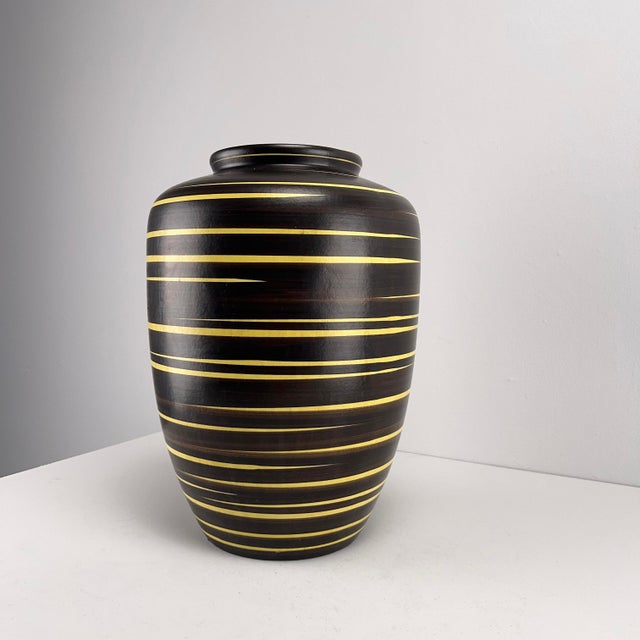 Cairo Decor Floor Vase by Ilkara Edelkeramik, West Germany, 1950s For Sale - Image 6 of 6
