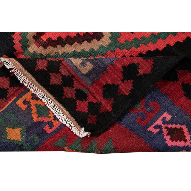 Traditional Mid-20th Century Vintage Kilim Rug 5' X 12' 10'' For Sale - Image 3 of 13
