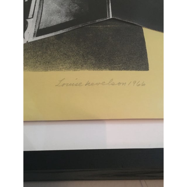Louise Nevelson 1966 Louise Nevelson "Lullaby For Jumbo" Signed & Numbered Screenprint & Collage For Sale - Image 4 of 7