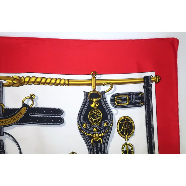Hermès Harnais Des Présidents Silk Scarf, 1980's For Sale - Image 9 of 17