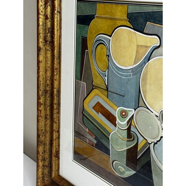 Cubism Edward Carter Preston British Modernist Cubist Still Life Watercolour, Circa 1925 For Sale - Image 3 of 18