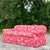 Luxurious Vintage Regency roll arm sofa upholstered in Brunschwig & Fils "Fiesta de Flores" fabric, featuring vibrant...