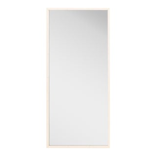 Art Deco Style Lacquered Wood Beveled Glass Mirror For Sale