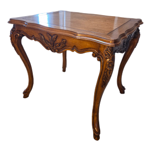 Vintage French Carved Side Table