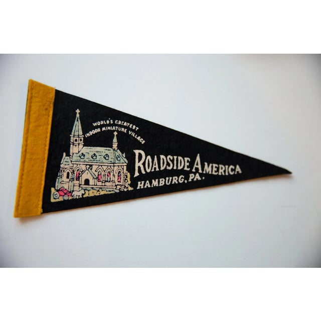 :: Felt Banner Pennant for Roadside America Hamburg Pennsylvania felt flag featuring graphic of World's Greatest indoor...