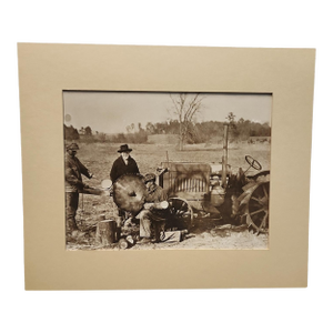 Early 20th Century RPPC McCormick Deering Tractor and Farmers