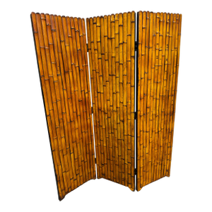 Vintage Boho Dual Sided Bamboo Screen
