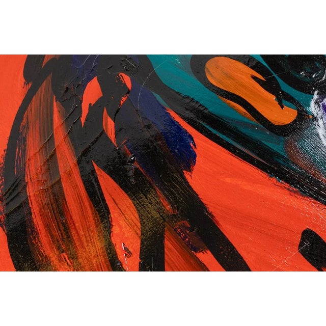 Crazy Guy, Acrylic on Canvas For Sale - Image 3 of 12