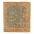 Square Blue Antique Oushak 19th Century Rug - 7'9" x 8'9" For Sale