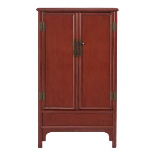 Catalpa Wood Square Corner Armoire For Sale