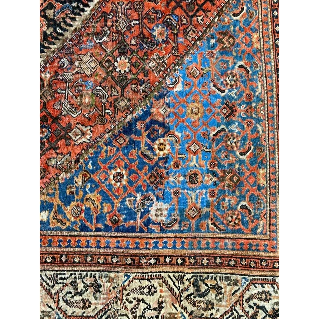 Textile 1910s Antique Persian Malayer Area Rug 10'0" X 20'0" For Sale - Image 7 of 13
