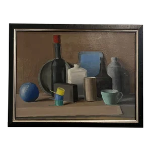Still Life Oil Painting by David Siegelman Framed