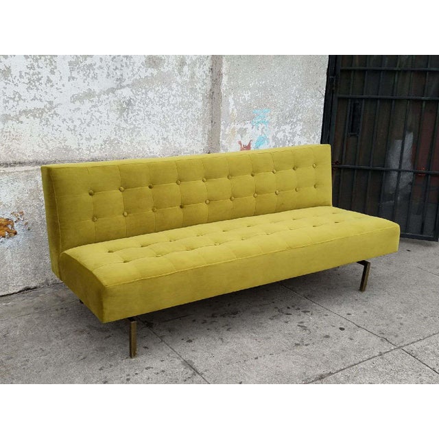 1960s Vintage Upholstered Green Sofa Chairish