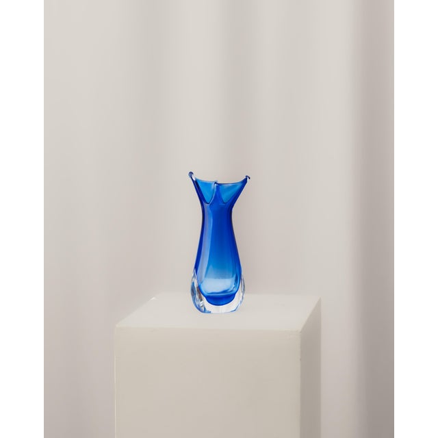 Murano Glass Vase from Luigi Onesto, 1980s For Sale - Image 4 of 4