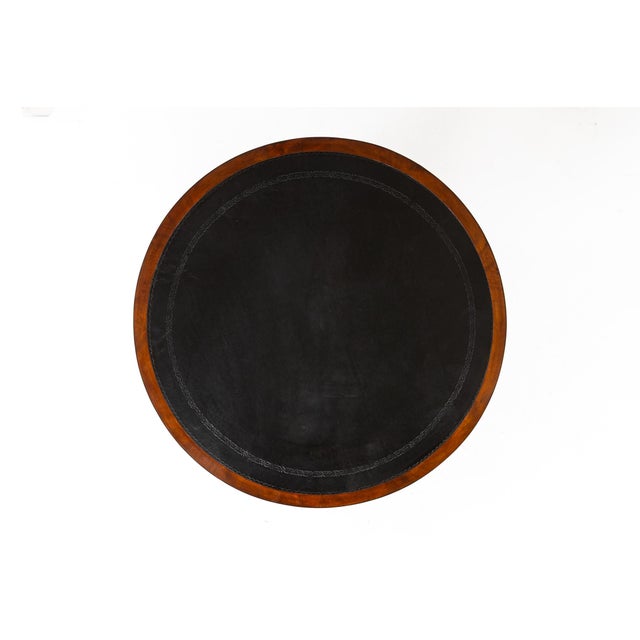 Hollywood Regency 19th Century Regency English Mahogany Drum Table For Sale - Image 3 of 11