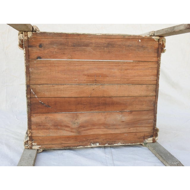 Wood Primitive Painted Wood Firewood Box For Sale - Image 7 of 13
