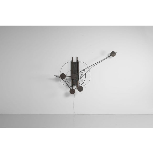 1970s Kinetic Wall Sculpture by Christoph Bollinger, 1974 For Sale - Image 5 of 18