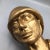 Male Military Bust Hand Molded Gold Finish For Sale - Image 10 of 12