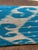 1990s Sky Blue Silk Ikat Lumbar Cushion Cover For Sale - Image 10 of 10