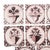 Large set of 18 mulberry decorated faience tiles. These tiles were fabricated during the late 18th to early 19th century...