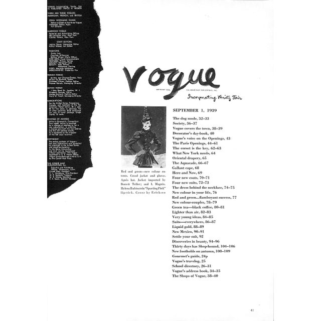 Conde Nast Publications [112] pp. 1939 12 5/8" x 9 3/4" Cover artwork by Erickson