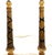 Hollywood Regency Vintage Hollywood Regency Style Gold Leaf Column Candlestick Lamps- A Pair For Sale - Image 3 of 18