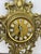 Gold Vintage French style Wall Clock in Brass For Sale - Image 8 of 12