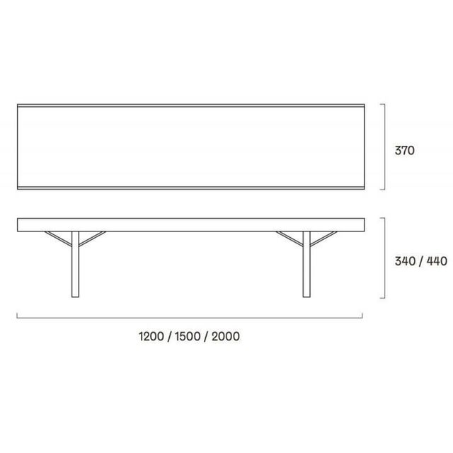 Krobo Bench in Oak from Bruksbo, 1960s For Sale - Image 13 of 14