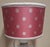 Textile German White Glazed Porcelain Table Lamp with Handmade Fabric Shade, 1970s For Sale - Image 7 of 10