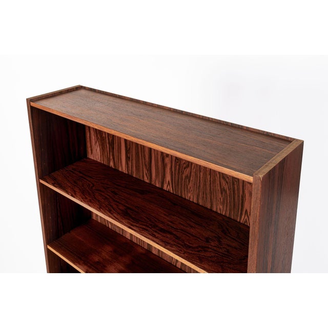 Mid Century Rosewood Bookcase, Scandinavian Tall Display Shelf, 3 Avail For Sale - Image 13 of 15