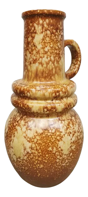 Large Vintage German Earth Tones Ceramic Vase