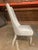 Caracole Transitional Cream Upholstered Side Chair With Gold Ferrules & Painted Wood Frame For Sale In Greensboro - Image 6 of 7