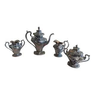 Early 20th Century Pairpoint Quadruple Plate Silver Service Set = 4 pcs For Sale
