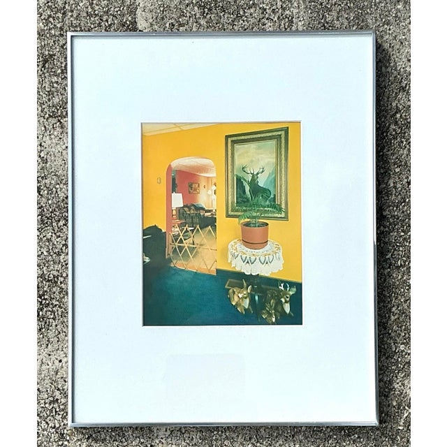 Canary Yellow Vintage 1982 Vintage Original Stephen Myers C-Print “Monarch of the Hills” For Sale - Image 8 of 12
